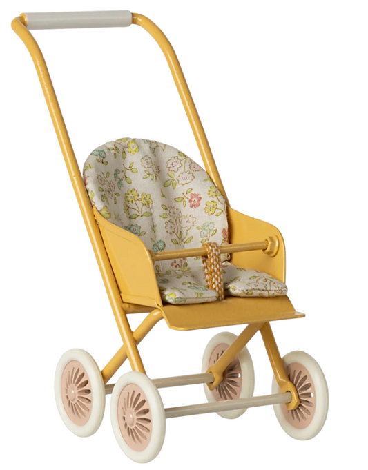 Maileg Micro stroller, yellow
