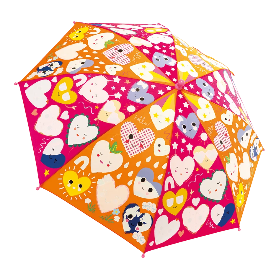 Color Changing Umbrella Heart Design