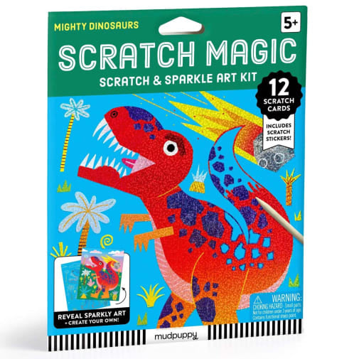 Mighty Dinosaurs Scratch Magic: Scratch & Sparkle Art Kit