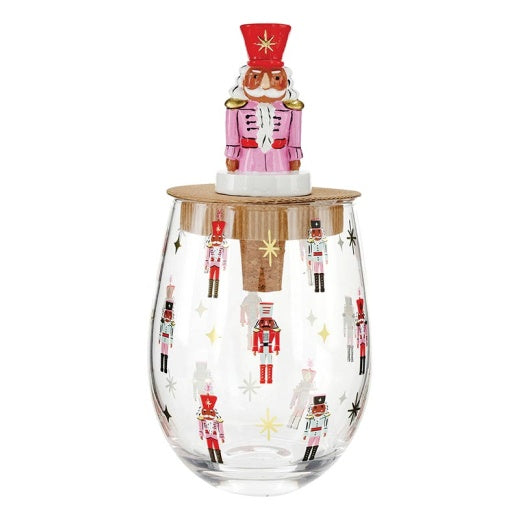 Nutcracker Glass with Stopper