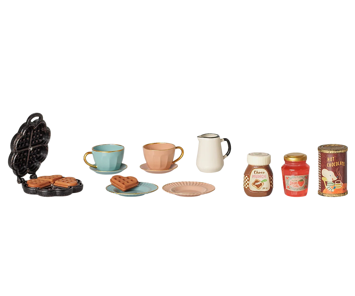 Maileg Waffle Set. Mouse