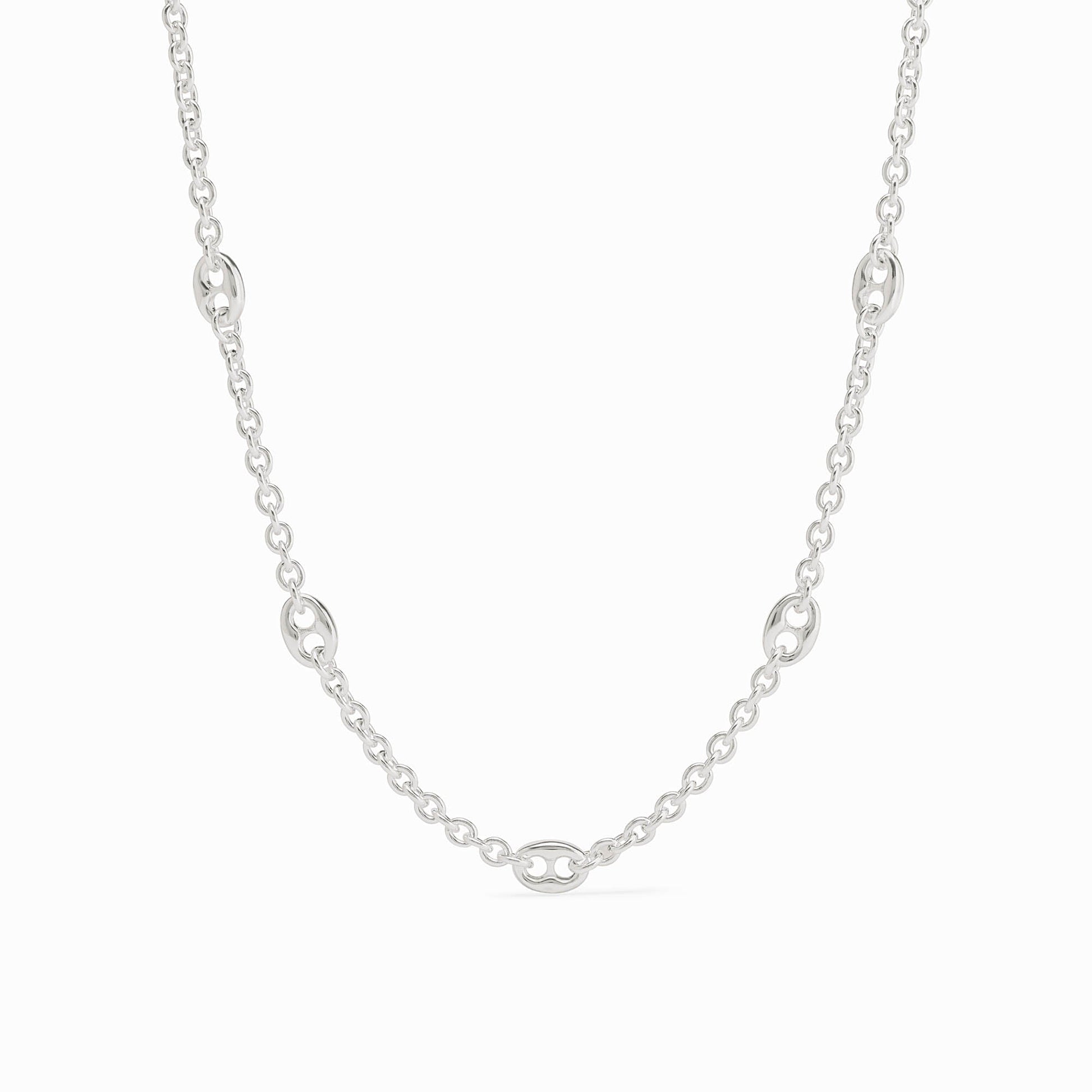 Laguna Delicate Station Necklace - Silver