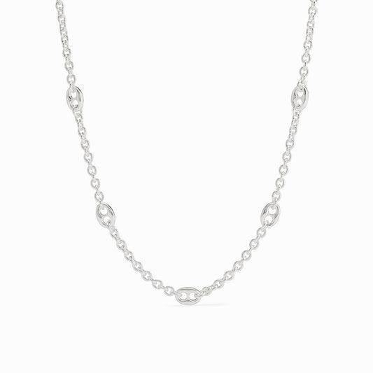 Laguna Delicate Station Necklace - Silver