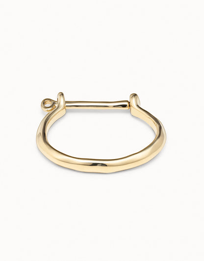 UNOde50 Bangle Bracelet With Shackle-Style Clasp - Gold