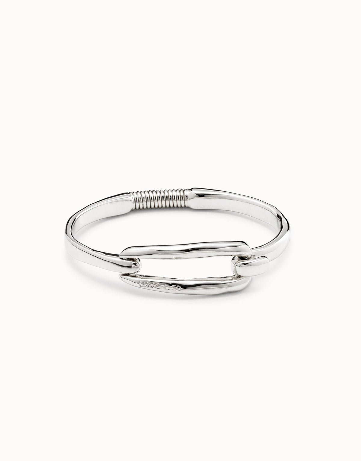 UNOde50 Bangle Bracelet With Buckle - Silver