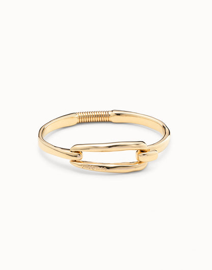 UNOde50 Bangle Bracelet With Buckle - Gold