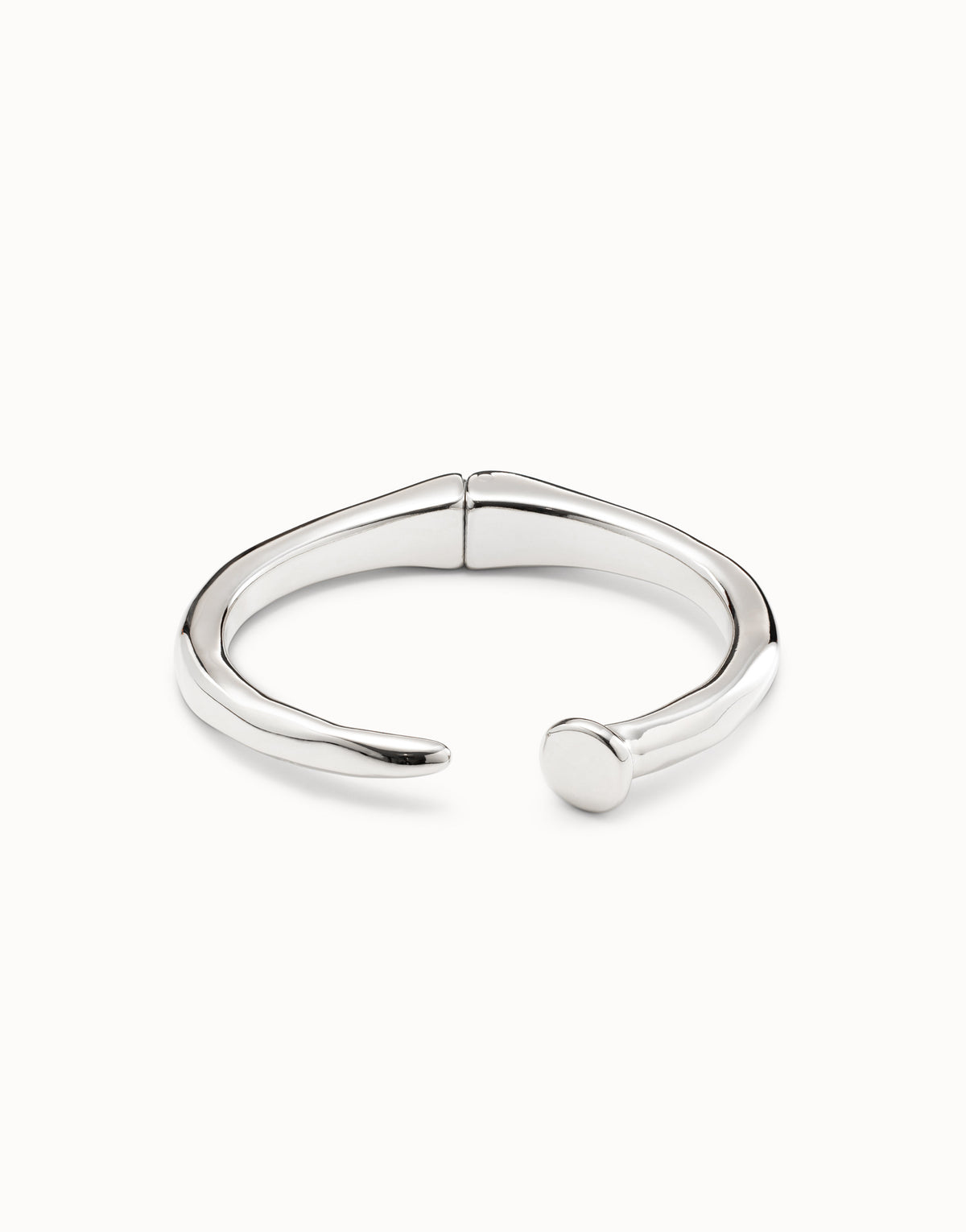 UNOde50 Nail Shaped Bangle Bracelet - Silver