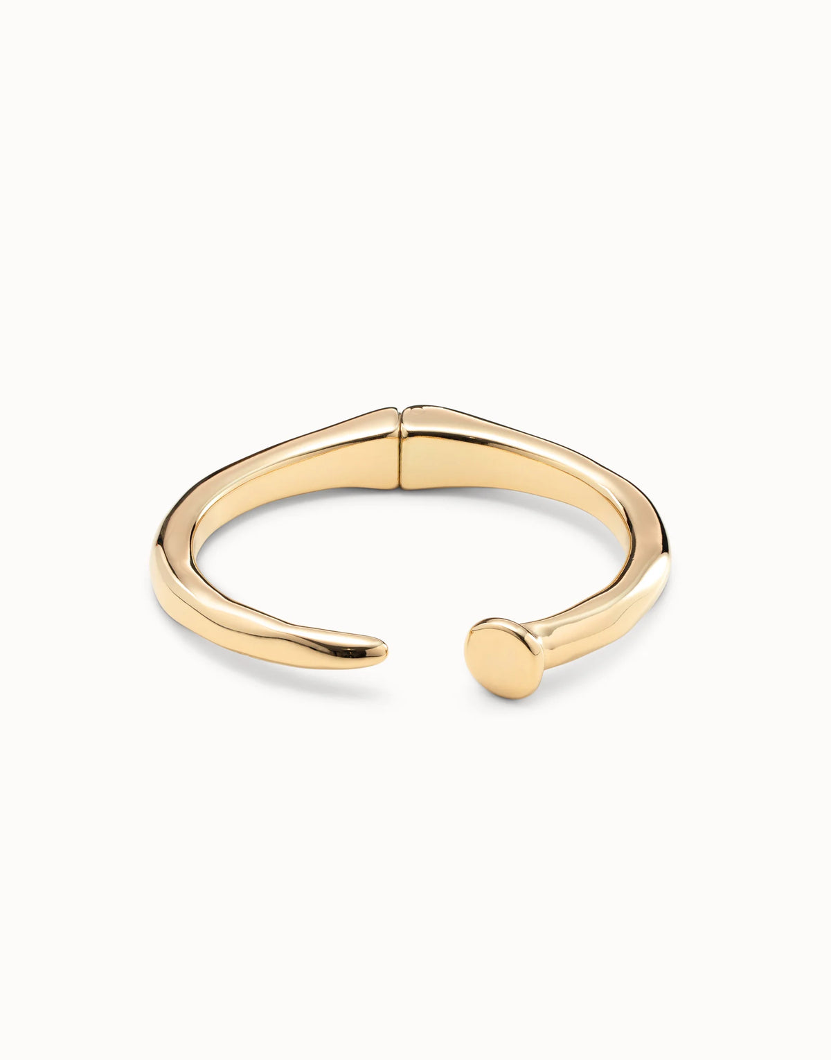 UNOde50 Nail Shaped Bangle Bracelet - Gold
