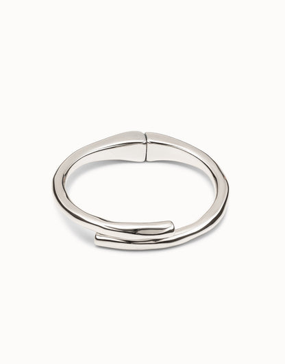 UNOde50 Tubular Shaped Bangle Bracelet - Silver