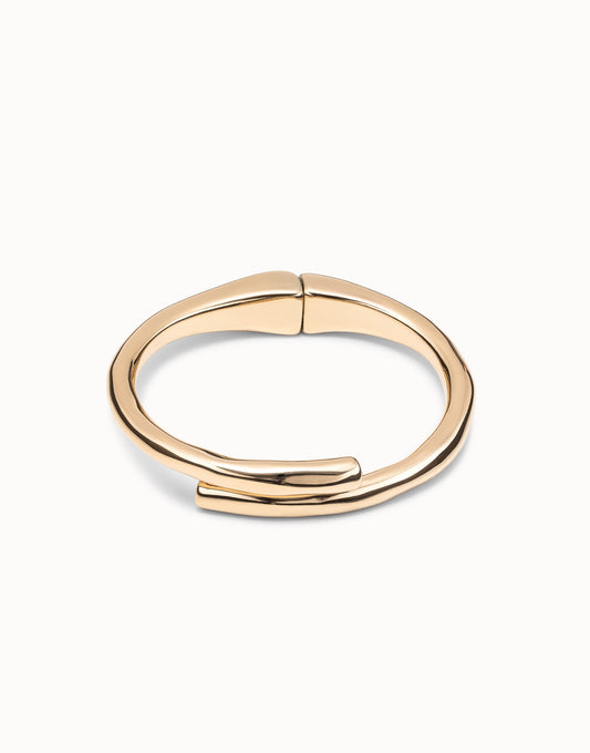 Uno Tubular shaped bangle bracelet Gold