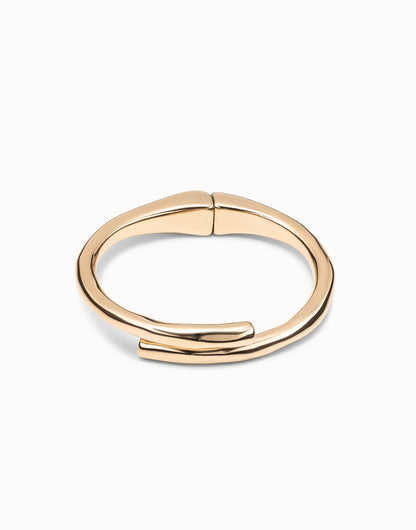 UNOde50 Tubular Shaped Bangle Bracelet - Gold
