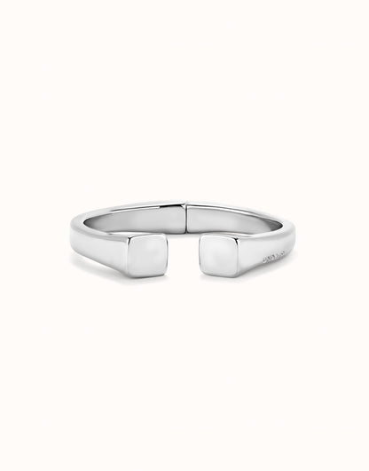UNOde50 Bangle Bracelet With Square Shape - Silver