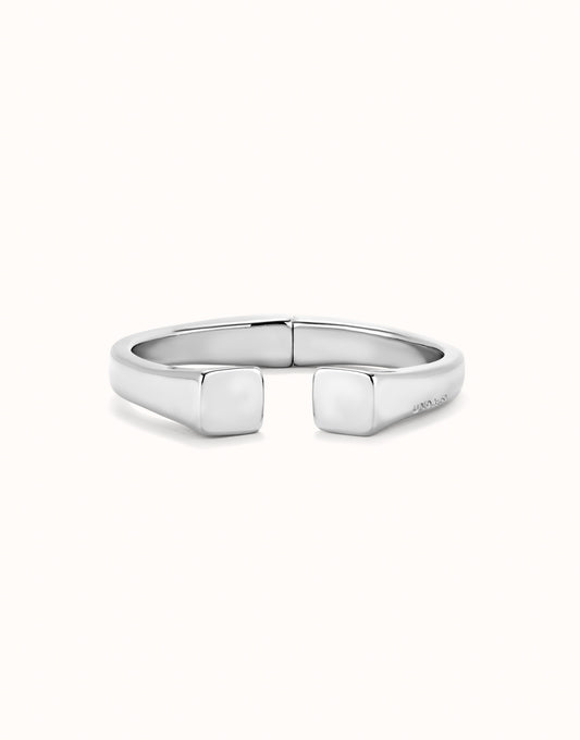 UNOde50 Bangle Bracelet With Square Shape - Silver
