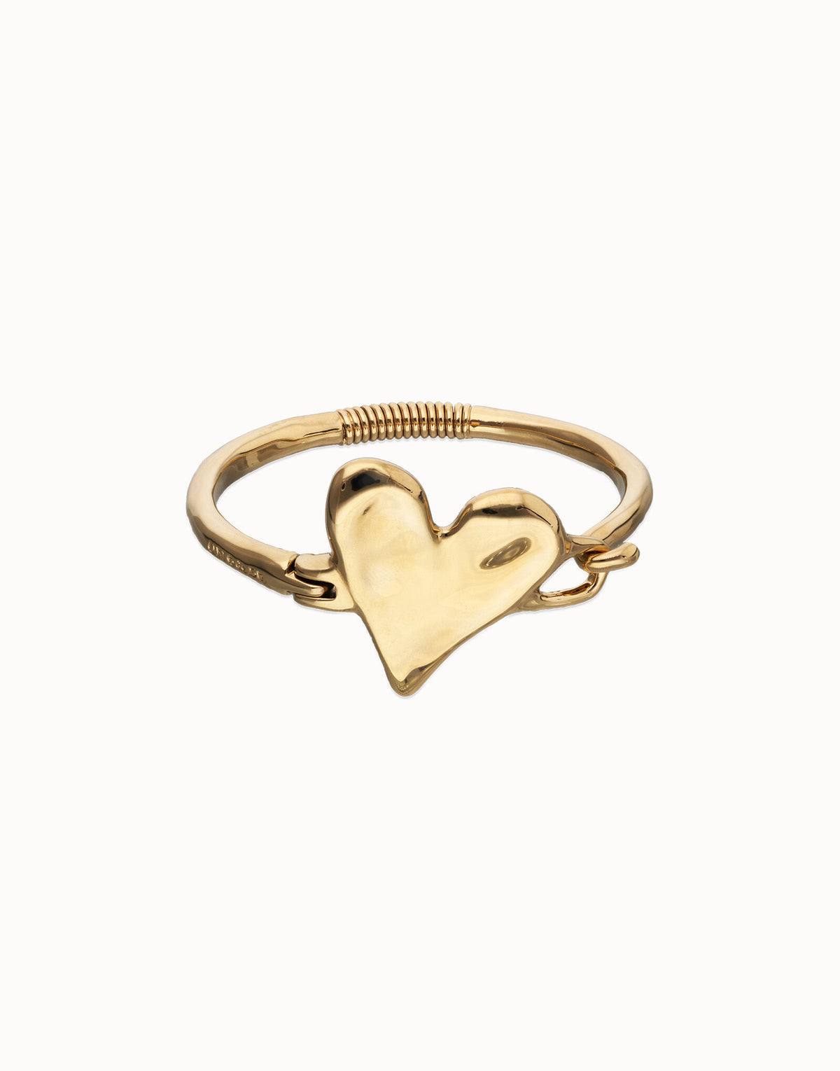 UNOde50 Bangle Bracelet With Heart Detail - Silver