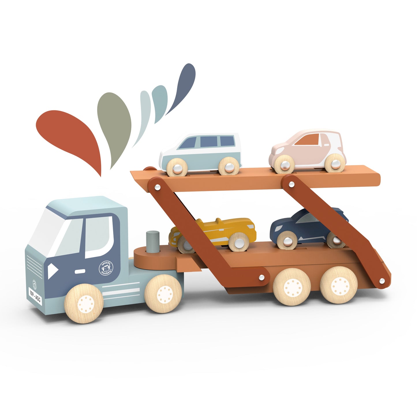 Car Carrier Truck with 4 Cars