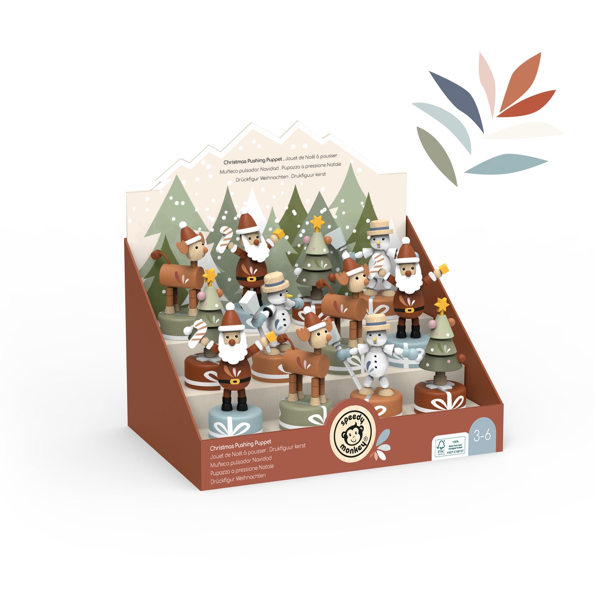 Christmas Pushing Puppet
