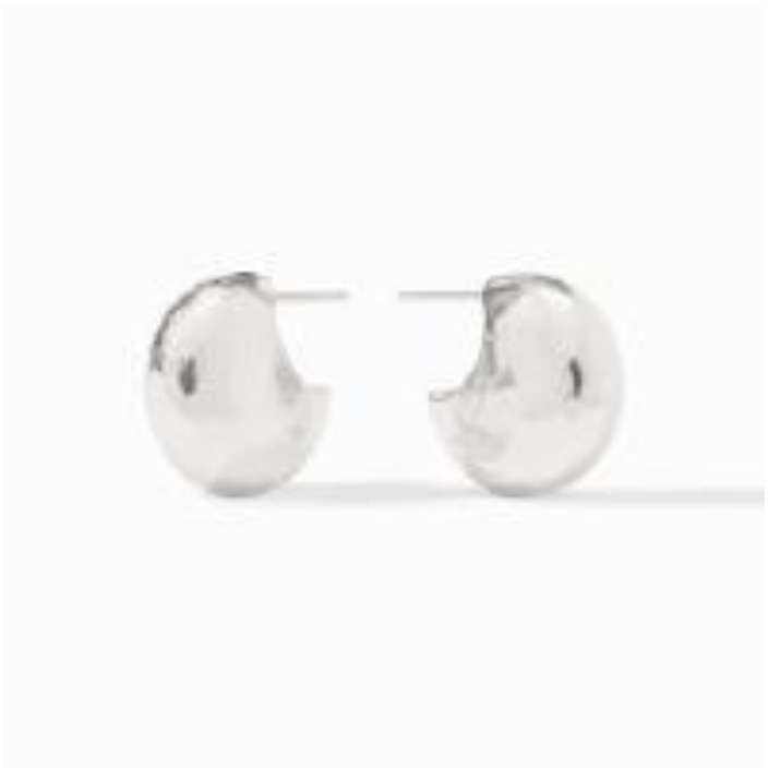 Julie Vos Solara Hoop Earrings Silver