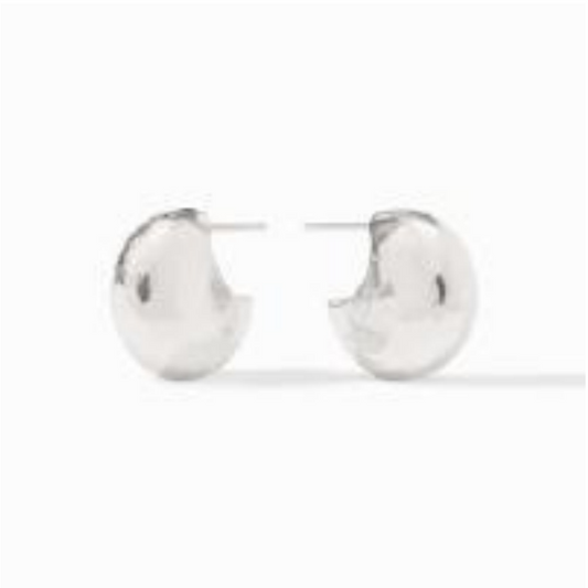 Julie Vos Solara Hoop Earrings Silver