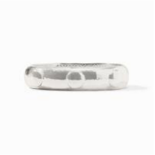Julie Vos Solara Hinge Bangle Silver