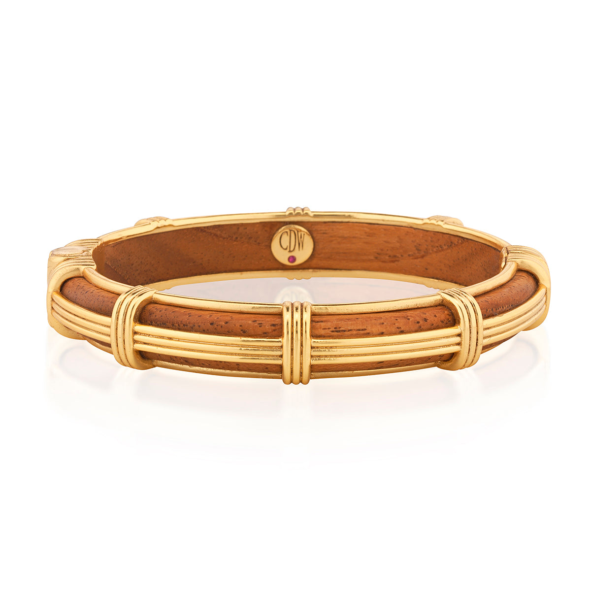 Capucine de Wulf Gaia Petite Hinged Bangle - Teak